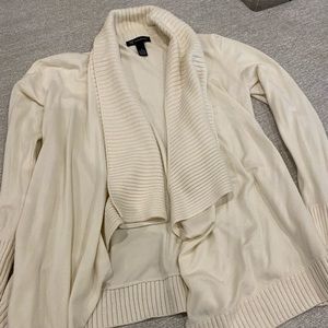 INC cream cardigan